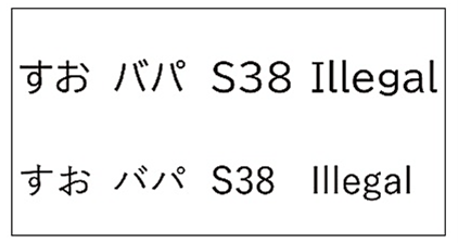 UDフォントの例